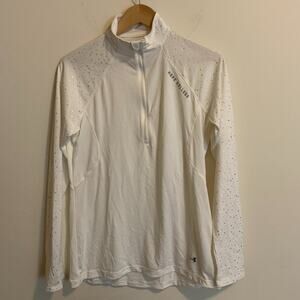 Hope College Under Armour Womens Size Large Semi-Fitted Pullover White